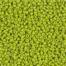 Miyuki rocailles Perlen 11/0 - Matted opaque lime 11-2316